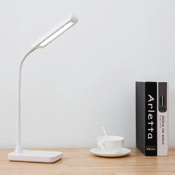 

JUNEJOUR 8W Eye Protection LED Desk Lamps Stepless Dimmable USB Touch Sensor Control Table Lamp Desk Lamp with Flexible Hot