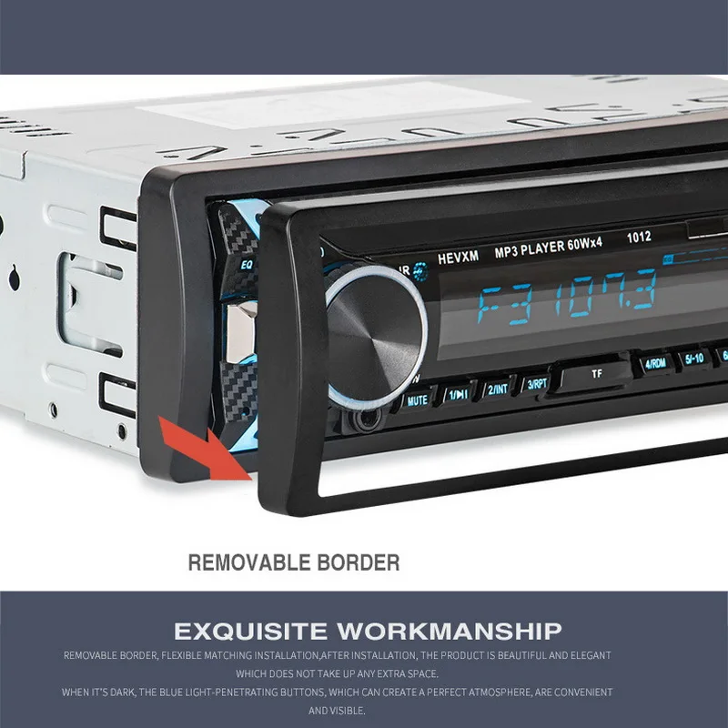 WMA TF USB FM с дистанционным управлением по Bluetooth Управление MP3 Многофункциональный 12V Беспроводной Автомобиль Радио Стерео 4 громкий Динамик BT AUX USB