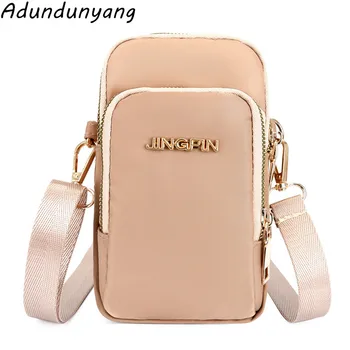

Mini shoulder messenger bag multifunctional female bag waterproof canvas sports mobile phone arm bag wrist bag