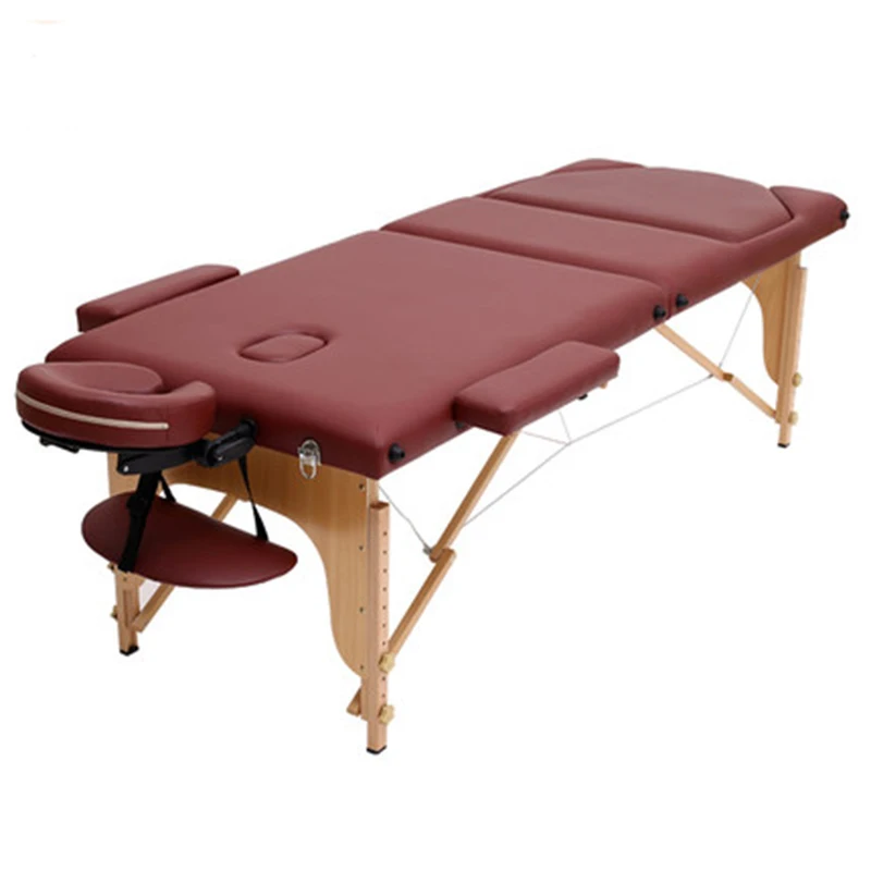 Массажная кровать складной портативный косметологический стол иглоукалывание физиотерапия Татуировка кровать SPA Tuina кровать
