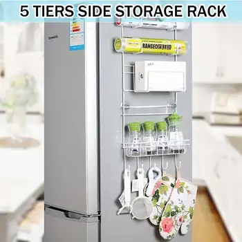 

Refrigerator Rack Side Shelf Sidewall Holder Multifunctional Kitchen Supplies Organizer Household Multi-layer Fridge Storage