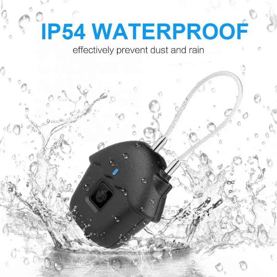 

Waterproof Smart Fingerprint Padlock Anti-theft Keyless Luggage Cabinet Door Lock On Sale HOT
