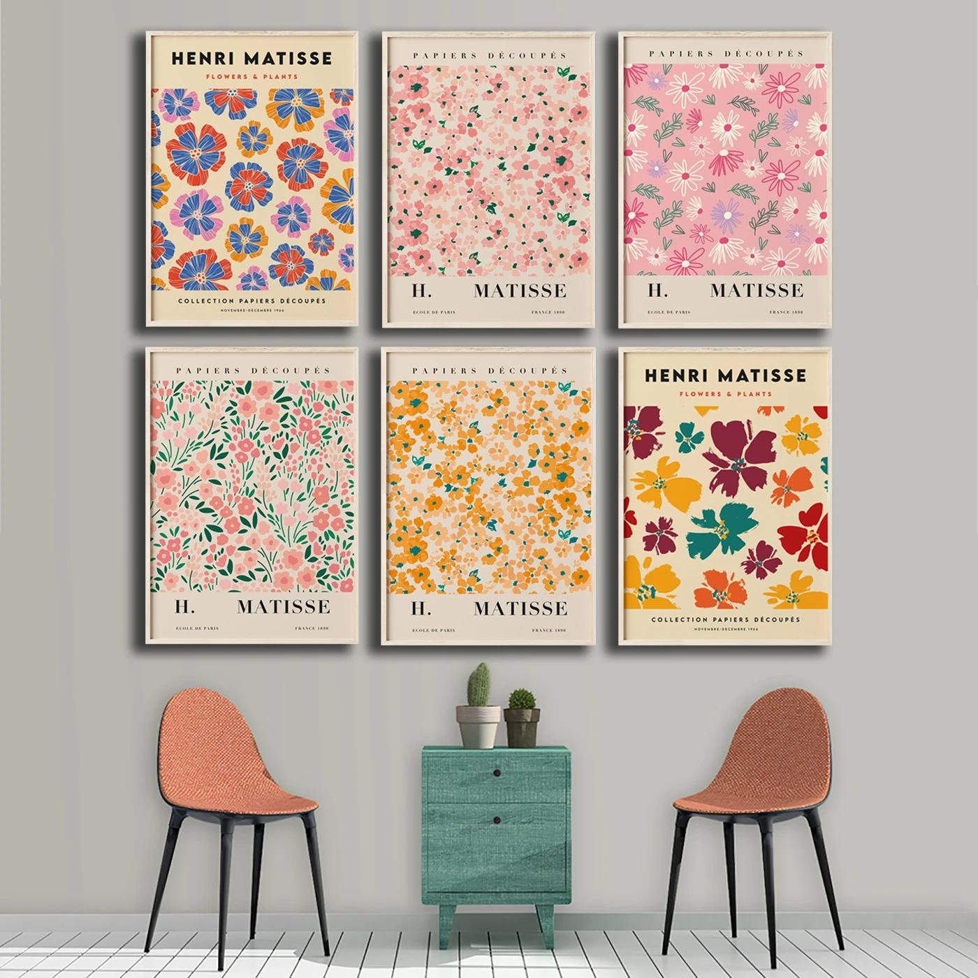 Impresiones del mercado de flores, descarga Digital, póster de flores,  Impresión de Matisse de póster imprimible, impresión en lienzo, planta  Matisse, flor de Tokio|Pintura y caligrafía| - AliExpress