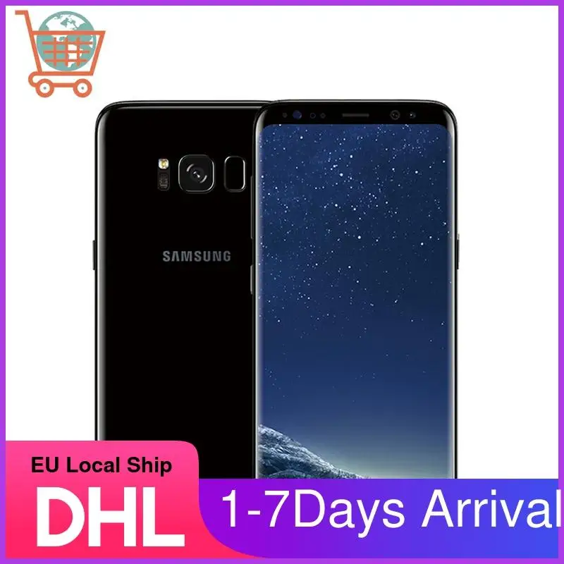 Samsung-teléfono inteligente S8 reacondicionado, Original, Galaxy S8 SM-G950F, 4G, LTE, 64GB, 5,8 pulgadas, Sim única, 12MP, 3000mAh, Serie S