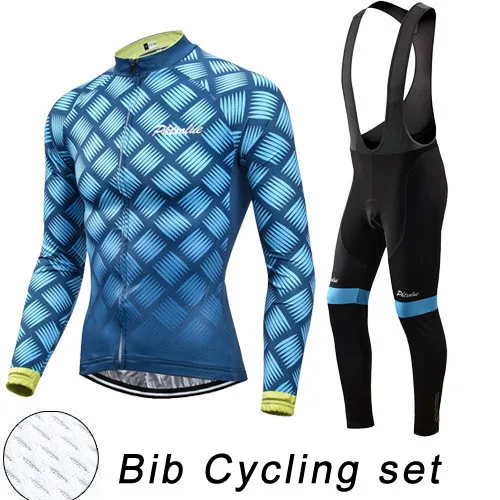 Phtxolue Pro Cycling Clothing Men Long Sleeve Cycling Jersey Set Spring Mtb Bike Wear Bicycle Clothes Ropa Maillot Ciclismo Bib Cycling Set