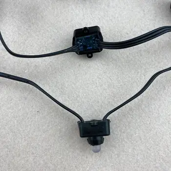 

Regulated sqaure type 100pcs/string DC12V 12mm WS2811 RGB led pixel node,BLACK 18AWG wire,IP68;with black case;13.5mm pigtails