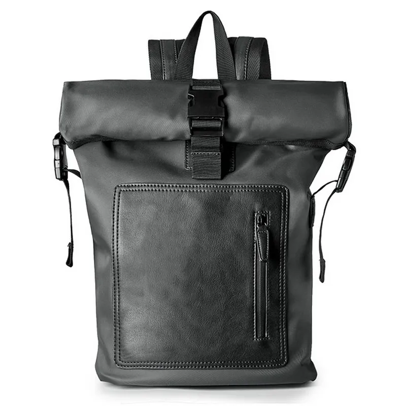 UIYI Backpack PU Computer 15.6'' Laptop Roll Cover Design Business Anti-theft Waterproof Bags for Men 190053 UIYI Backpack PU Computer 15.6'' Laptop Roll Cover Design Business Anti-theft Waterproof Bags for Men 190053