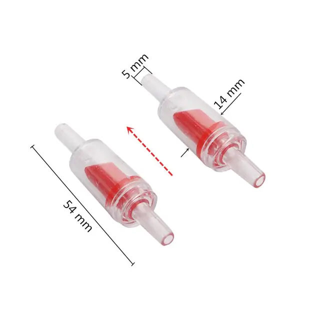 5 Db Egyirányú Nem Visszatérés 4 Mm-Es Ellenőrző Szelep Tartós Akvárium Otthoni Haltartály-Öntözőszivattyú Csatlakozók - Image 2