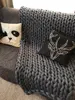 Super Chunky Yarn Washable Hand Knitting Yarn Blanket Yarn Cotton Tube Yarn Merino Wool Alternative Pet Friendly 250g 3