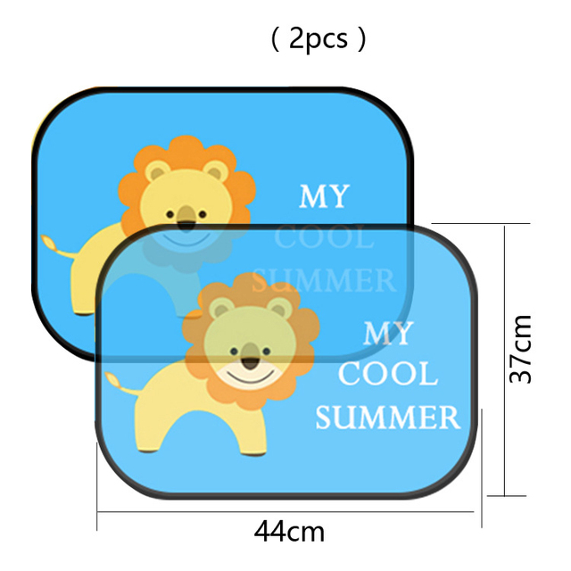 Car Side Window Sunshade Cartoon Patterned Auto Sun Shades Protector Foldable Car Cover for Baby Child Kids Car Styling