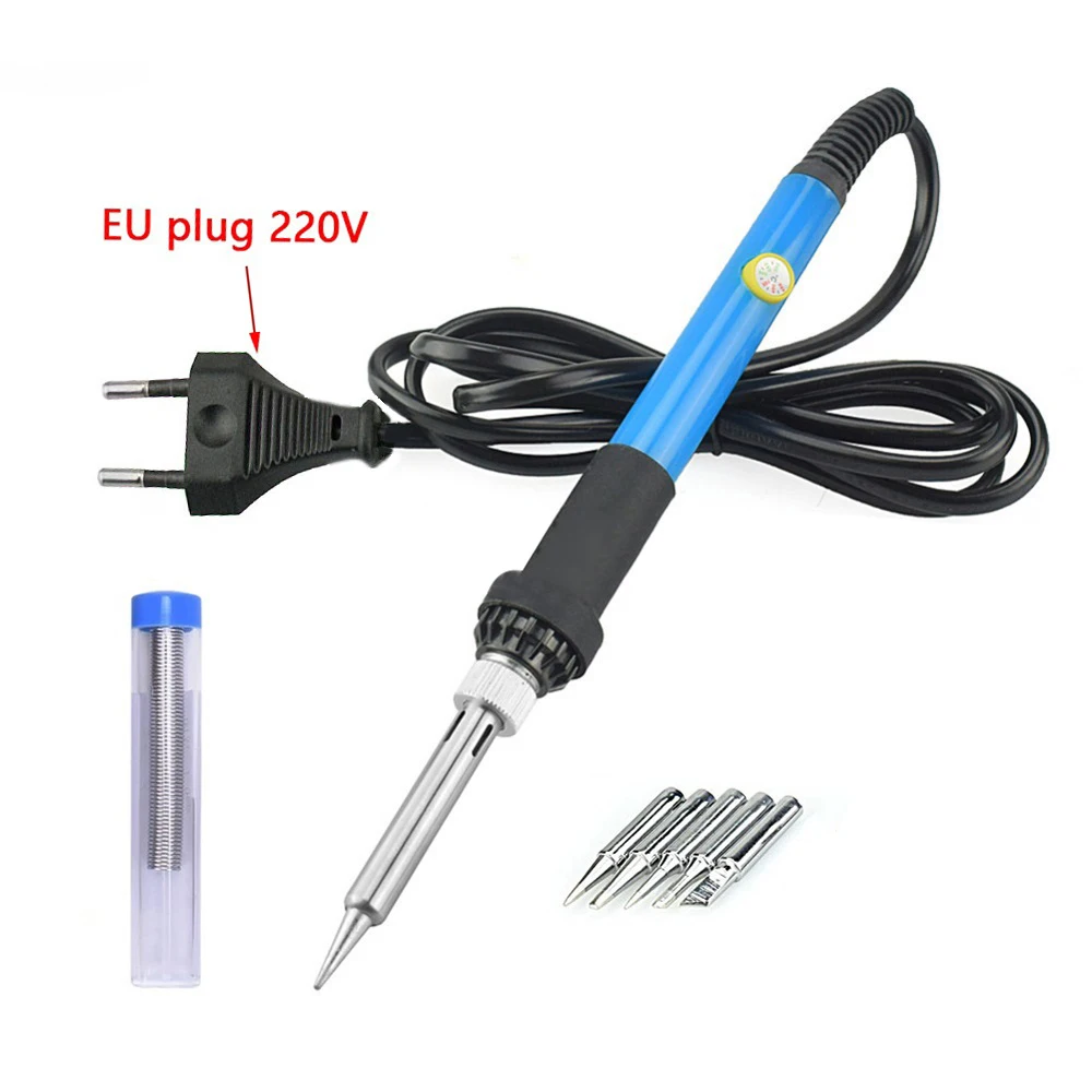 

110V/220V Electric Soldering Iron Soldering Iron Tip WIth Tin Wire Welding Tool