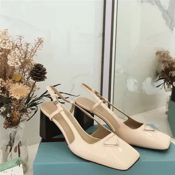 

Thick Heel Slip On Pumps Women Square Toe Shoes Women Luxury Design Sexy Party Dress Shoes Fashion Wedding Shoes Bride New 2020
