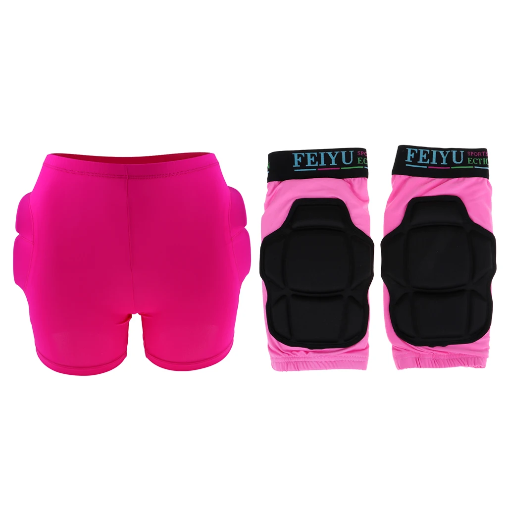 

Women Ski Skateboard Hip Butt Protector Guard Knee Support Sleeve Brace Pad Hip Protective Short Pants