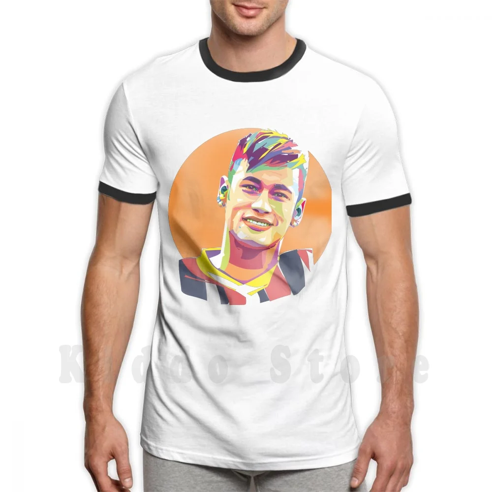 Maglietta Del Giocatore Di Calcio Stampa Per Uomo Cotone New Cool Tee Calcio Calcio Brasile Ronaldo Paris Argentina Bale Cristiano Zaffiro Jr