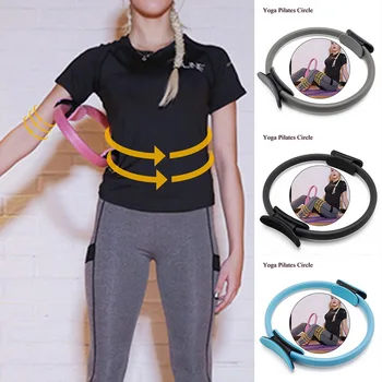 

RePinklax Professional Yoga Circle Pilates Sport Magic Ring Women Fitness Kinetic Resistance Circle Workout Pilates Accessories