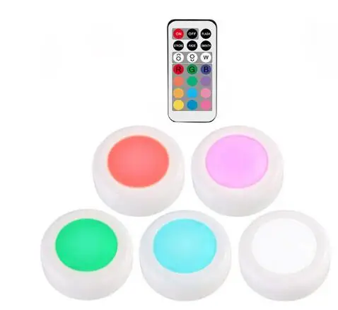 5 lamp 1 controller RGB 13 цветов светодиодный под шкафом свет датчик касания с регулируемой яркостью Светодиодные шайбы для шкафа близко шкаф Лестницы прихожей ночной Светильник - Цвет: 5 lamp 1 controller