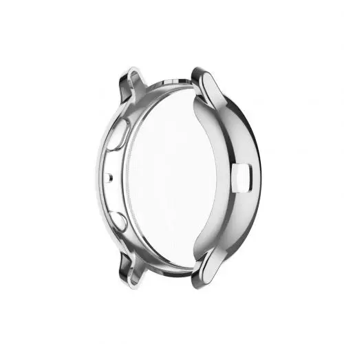 Защитный чехол из ТПУ с покрытием для samsung Galaxy Watch 40 мм, защитный чехол с рамкой для Galaxy Smart Watch Active2 40 мм - Цвет: SILVER