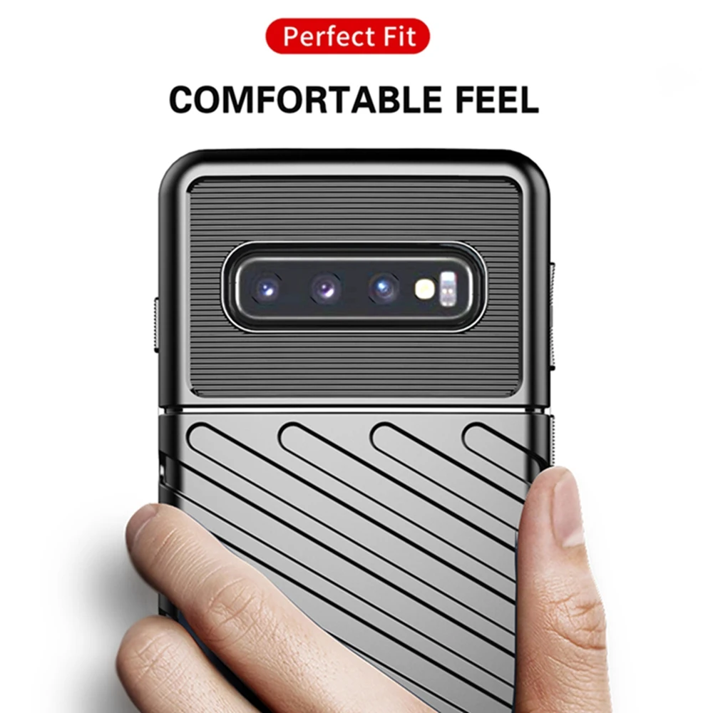 OTAO, мягкий силиконовый чехол для Galaxy samsung S8, S9, S10 Plus, Note 8, 9, 10 Pro, A10E, 3D, в полоску, противоударный, защитный чехол для телефона, Coque