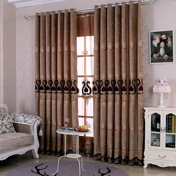 

New Cheney Embroidery Shade Curtains for Living Dining Room Bedroom.