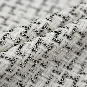 

150CM Wide 500G/M Weight Beige Tweed Knitted Wool & Acrylic & Polyester Fabric for Autumn Spring Dress Jacket DE1191