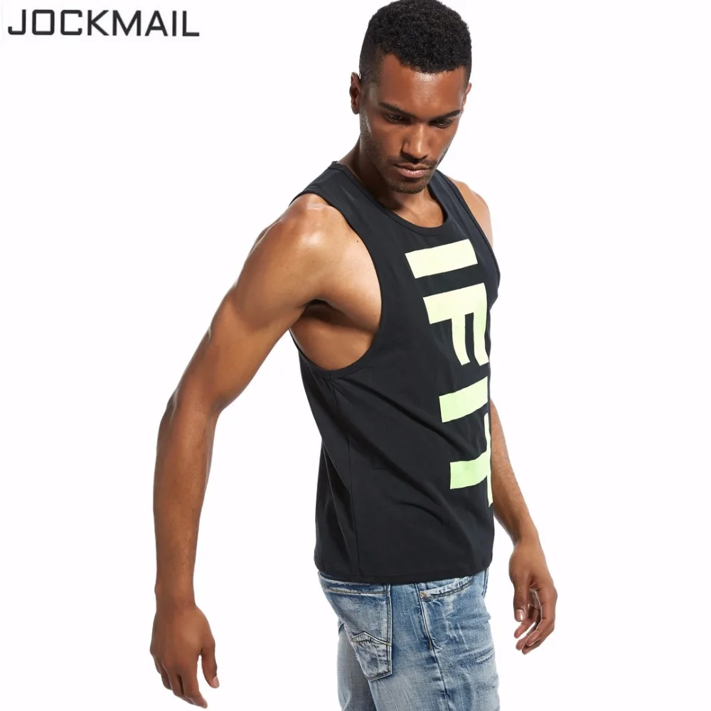 JOCKMAIL, Брендовые мужские майки, метросексуал, нарукавники, яркий жилет, майка для тренировок, фитнеса, бодибилдинга, мужская спортивная одежда