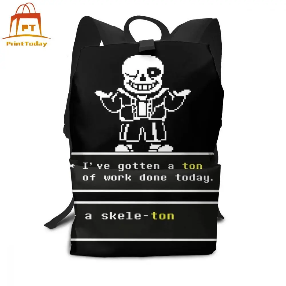 

Undertale Backpack Undertale Sans Backpacks Pattern Schoolbag Bag Teenage Man - Woman Multi Purpose Trendy High quality Bags
