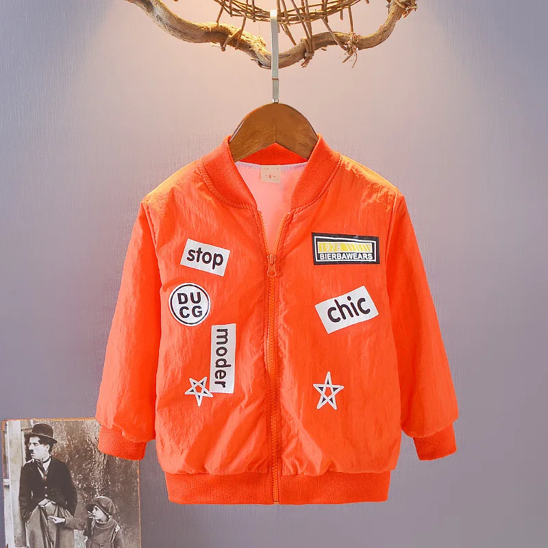 

Childrenswear Children Autumn Casual Jacket Zip-up Shirt out Clothes BOY'S Cartoon Printed Long-sleeved Coat