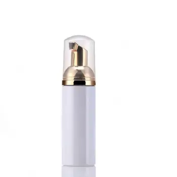 

50ml Travel Empty Plastic Foam Bottles with Gold Pump Hand Wash Soap Mousse Cream Dispenser Bottle LX9102