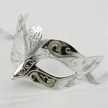 

10pcs Dance Mask Fashion Creative Black Ripplequot High-grade Gold Powder Painted Mask Party Toys Movie Theme Props Supply