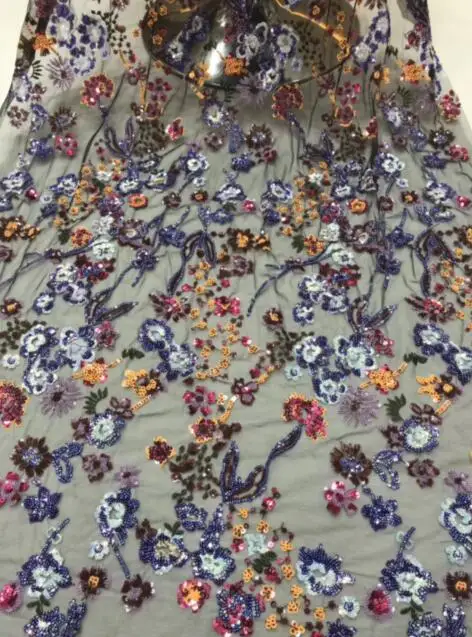 

best quality nigerian lace fabric flower JIANXI.C-95808 embroidered lace african french tulle net lace fabric