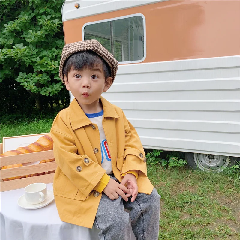 Weoneit Baby Boys Children Outerwear Coat Fashion Kids Jackets for Boy Spring Autumn Jacket Solid Children Clothing