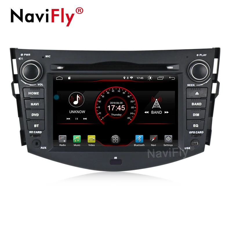 Best Android 9.0 Bluetooth Car DVD CD Player For toyota rav4 2007 2008 2009 2010 2011 Car Multimedia gps navigator DVR 2