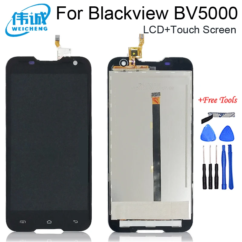 ЖК дисплей WEICHENG Blackview BV5000 100% тестирование сенсорный экран 1280X720 5 0 дюйма в сборе