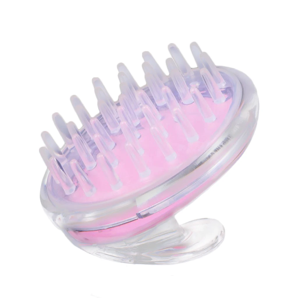 Silicone Hair Scalp Massager Brush Comb for Dandruff Reduce Exfoliating Treatment Shampoo Scrubbing Hair Growth