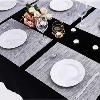 

Placemats Gray Place Mats Placemats Wipeable Easy To Clean Table Placemats Set Of 6 for Dining Kitchen Restaurant Table
