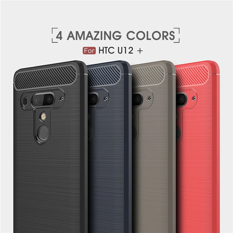 Роскошный противоударный чехол с кольцом для htc 12 plus U11 life EYEs plus, полное покрытие для htc Desire 12 Plus, кобура из углеродного волокна