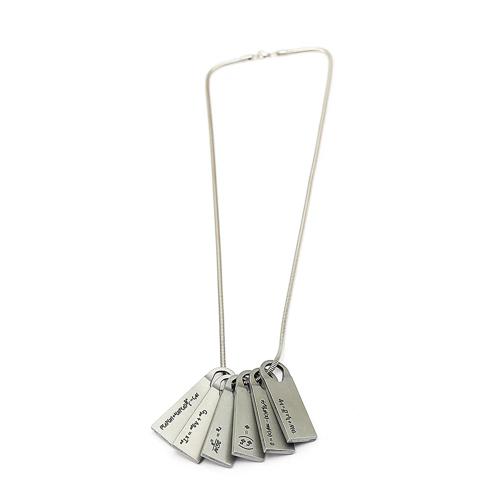 

New Death Stranding Cosplay Necklace Norman Mark Reedus 6 Alloy Plates Formula Metal Pendant Choker Men Women Game Jewelry