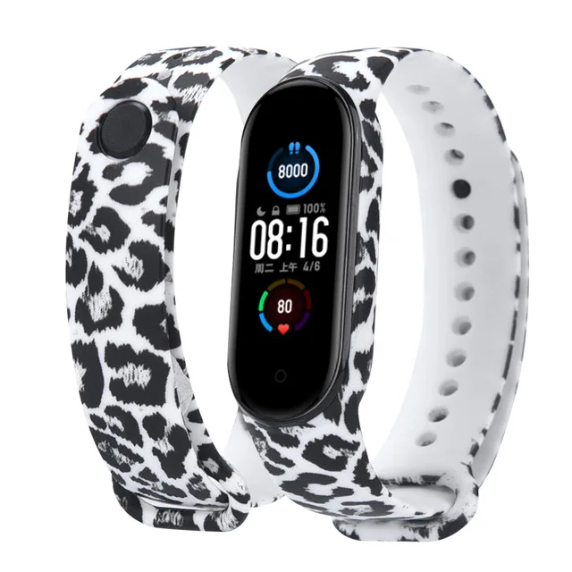 Graffiti style Strap For XiaoMi Mi Band 3 4 5 6 Silicone Wrist Strap For XiaoMi MiBand 6 sports strap for mi band 5 3 4 bracelet D20
