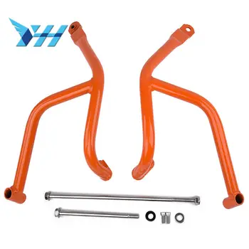 

Lower Crash Bar Bumper Tank Protection Frame Guard Protective For KTM DUKE 250 DUKE-390 2017-2018 2019 GZKX steel orange color