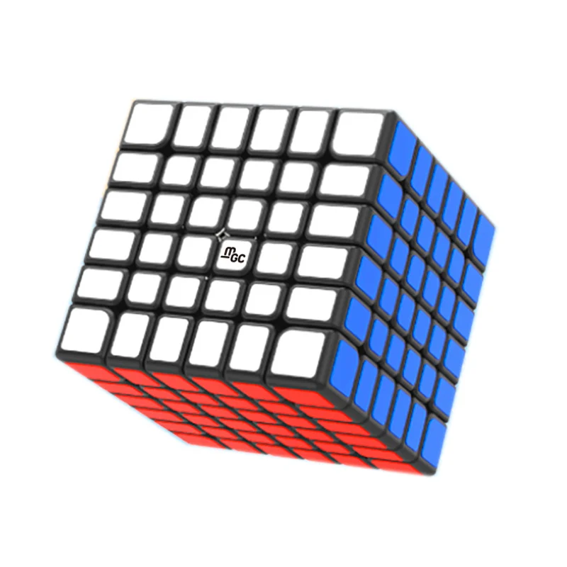 Yongjun YJ MGC 6 6x6x6 M Магнитный магический куб профессиональный 6X6 speed Cubo Magico развивающие кубики-головоломки игровые игрушки для детей - Цвет: Black