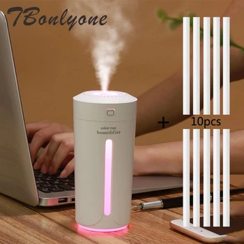 

230ML Air Humidifier Eliminate Static Electricity Clean Care For Skin Nano Spray Technology Mute 7 Color Lights Car Office