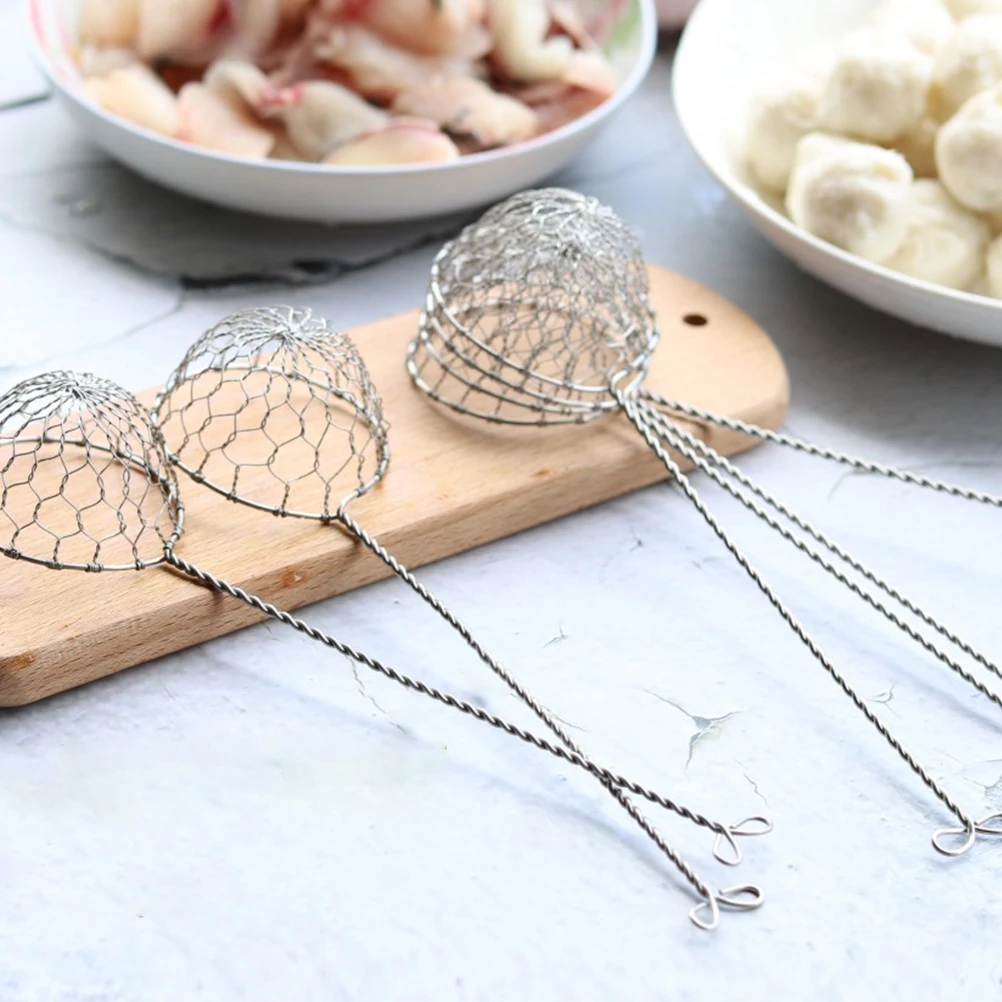 

Stainless Steel Wire Fine Mesh Sieve Fondue Strainer Multi-Functional Filter Spoon Kitchen Gadgets Cook Tools
