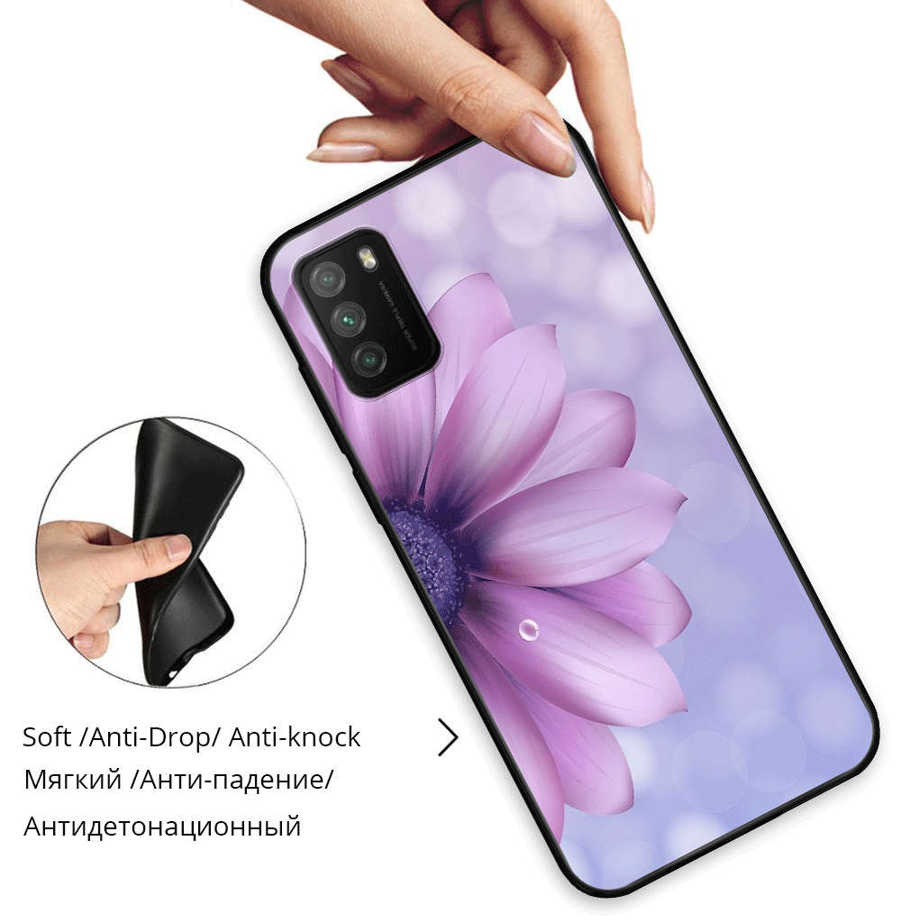 Case For Xiaomi Poco M3 Case Xiaomi Poco M3 Silicone Soft Back Cover For Xiaomi Poco M3 TPU Protective Case Xiaomi Poco M3 Funda