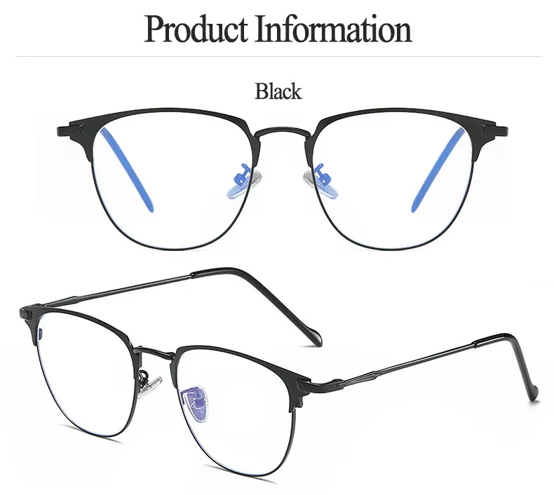 Hotony Unisex Square Frame Eyeglasses – FuzWeb