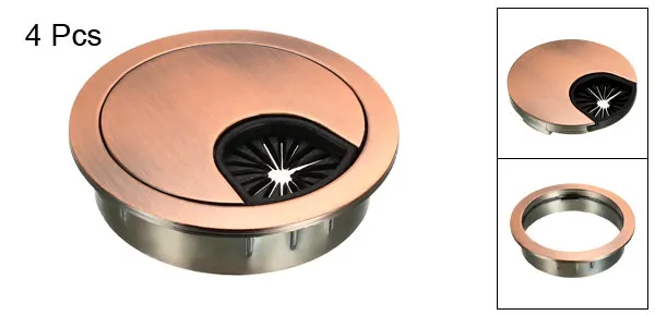 Red Bronze 2inch Uxcell 4 шт. кабельного отверстия крышки 50/53/60 мм цинковый сплав стол изолирующая втулка для скрепленная проволокой яркий 6 цветов с гальваническим покрытием - Цвет: Red Bronze 2inch