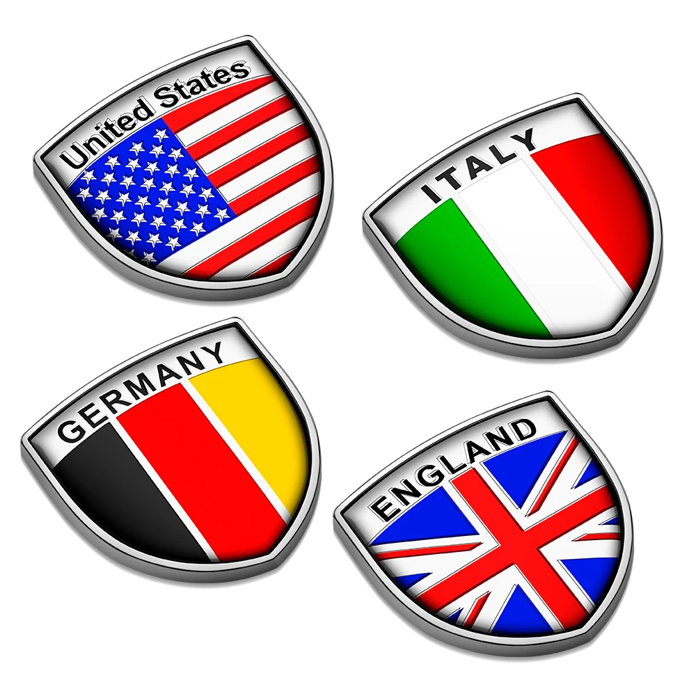 3D Nationalflaggen Emblem Aus Metall USA Großbritannien - Temu Germany