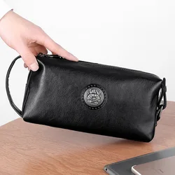 New Design Men's Genuine Leather Day Clutch Business Handbag Male Travel Bag Big Capacity Tote for Man