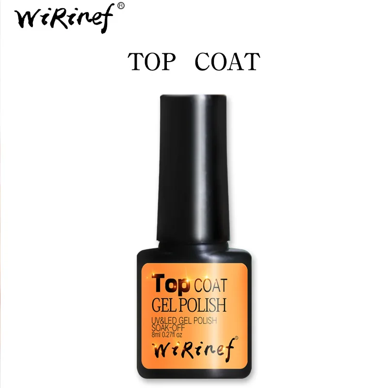 Nail Polish TOP&BASE COAT UV&LED GEL POLISH More Solid More Transparent Scratch Proof Gel Nail Polish Nail Art Decoration CA2 - Color: TOP COAT