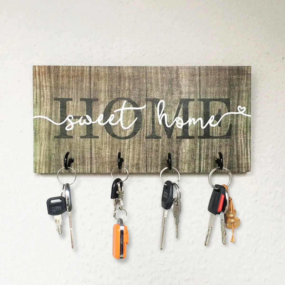 

Key Holder, Key Hook, Key Hanger, Key Rack, Key Organizer, Key Hanger for Wall, Home Sweet Home, Wall Key Holder, Wall Hanger