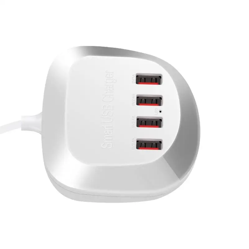 Универсальное настенное зарядное устройство USB с 4 портами для смартфонов, адаптер для телефона, зарядное устройство для планшетов с быстрой зарядкой в Великобритании и США, зарядное устройство для мобильных устройств европейского стандарта, концентратор USB K6J8